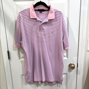 Polo by Ralph Lauren Pink and blue Striped Polo Shirt